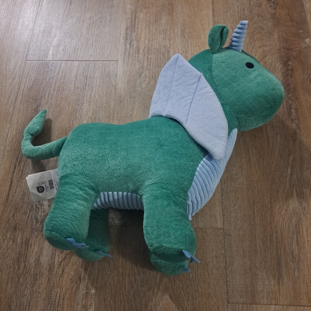 Authentic Kids Green Blue Plush Dragon Soft Toy for Kids